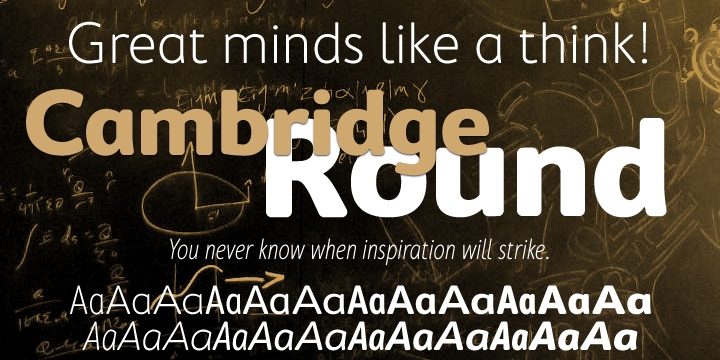 Beispiel einer Cambridge Round-Schriftart